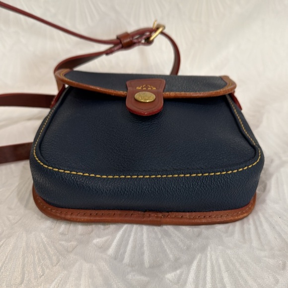 Dooney & Bourke Dark Blue and Tan Crossbody Bag - Picture 9 of 12